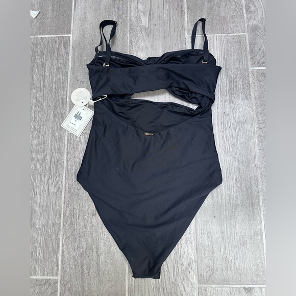 NWT Elegant Boamar Love One-Piece Black Swimsuit Size L - Picture 6 of 6
